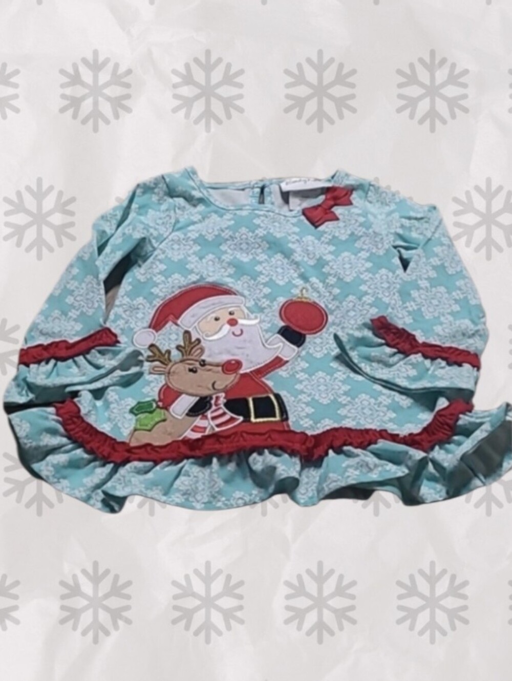 LITTLE GIRL'S EMILY ROSE LONGSLEEVE CHRISTMAS SHIRT